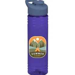 Halcyon Water Bottle with Flip Carry Lid - 24 oz - Full Color