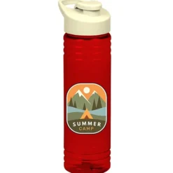 Halcyon Water Bottle with Flip Carry Lid - 24 oz - Full Color