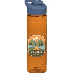 Halcyon Water Bottle with Flip Carry Lid - 24 oz - Full Color