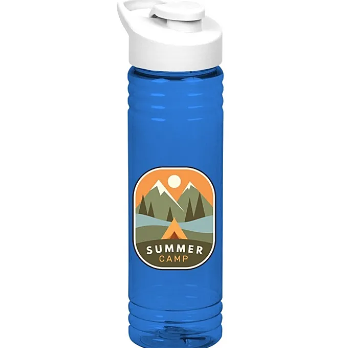 Halcyon Water Bottle with Flip Carry Lid - 24 oz - Full Color