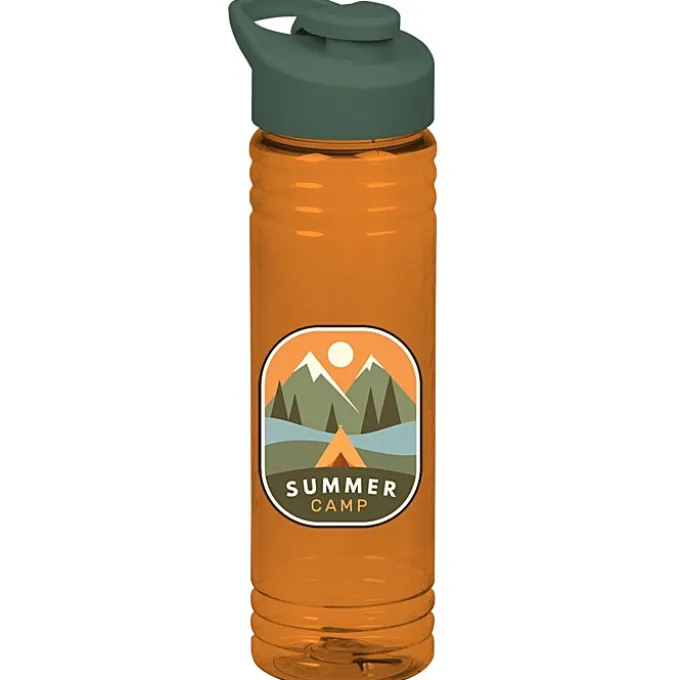 Halcyon Water Bottle with Flip Carry Lid - 24 oz - Full Color