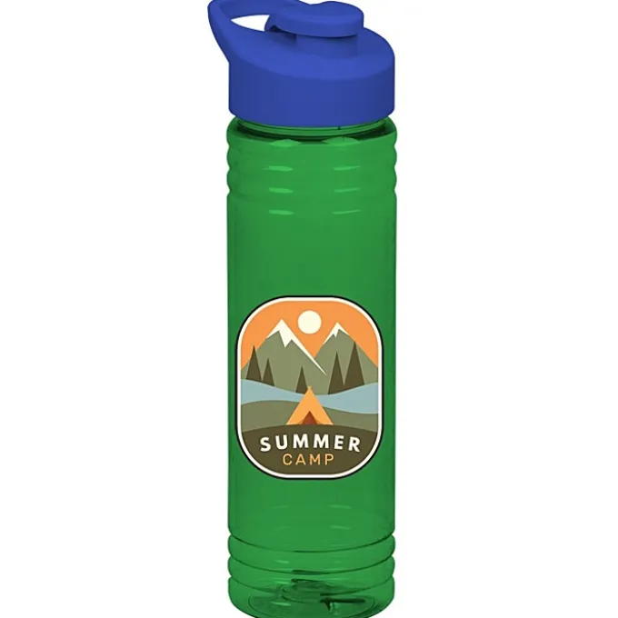 Halcyon Water Bottle with Flip Carry Lid - 24 oz - Full Color