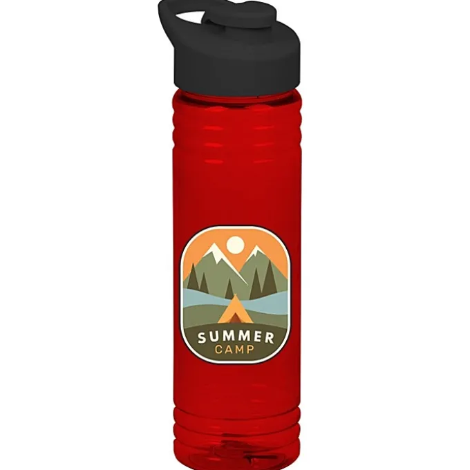 Halcyon Water Bottle with Flip Carry Lid - 24 oz - Full Color