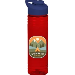 Halcyon Water Bottle with Flip Carry Lid - 24 oz - Full Color