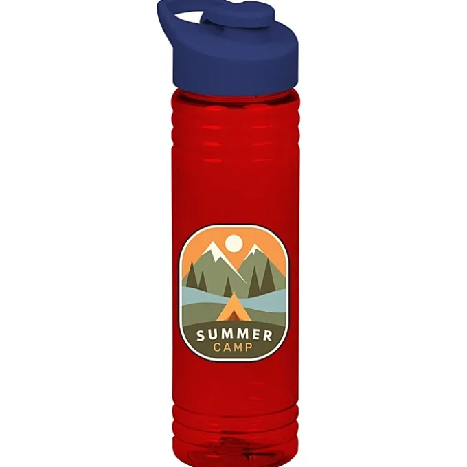 Halcyon Water Bottle with Flip Carry Lid - 24 oz - Full Color