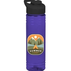 Halcyon Water Bottle with Flip Carry Lid - 24 oz - Full Color