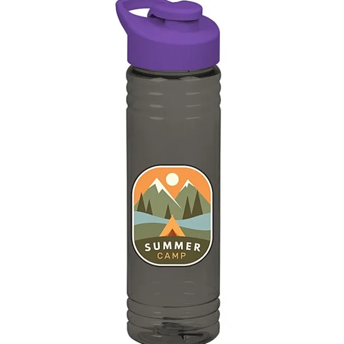 Halcyon Water Bottle with Flip Carry Lid - 24 oz - Full Color