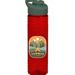 Halcyon Water Bottle with Flip Carry Lid - 24 oz - Full Color
