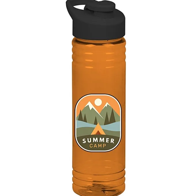 Halcyon Water Bottle with Flip Carry Lid - 24 oz - Full Color