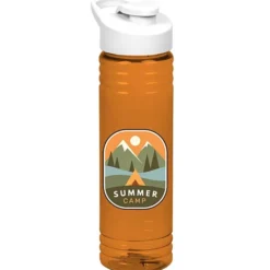 Halcyon Water Bottle with Flip Carry Lid - 24 oz - Full Color
