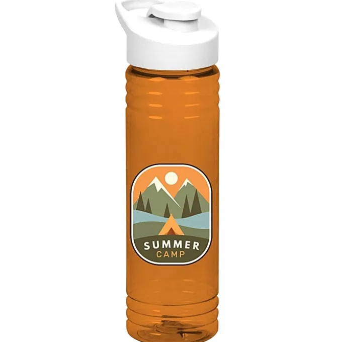 Halcyon Water Bottle with Flip Carry Lid - 24 oz - Full Color