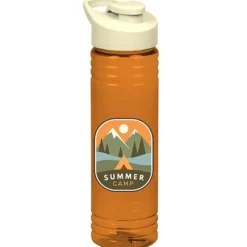 Halcyon Water Bottle with Flip Carry Lid - 24 oz - Full Color