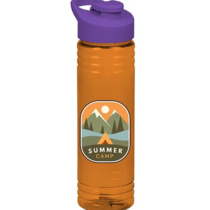 Halcyon Water Bottle with Flip Carry Lid - 24 oz - Full Color
