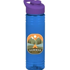 Halcyon Water Bottle with Flip Carry Lid - 24 oz - Full Color
