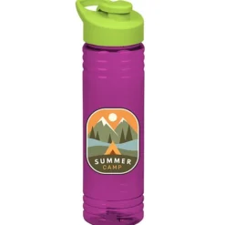 Halcyon Water Bottle with Flip Carry Lid - 24 oz - Full Color