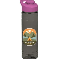 Halcyon Water Bottle with Flip Carry Lid - 24 oz - Full Color