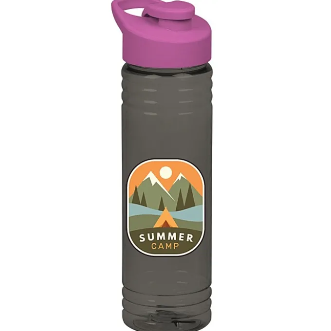 Halcyon Water Bottle with Flip Carry Lid - 24 oz - Full Color