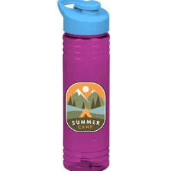 Halcyon Water Bottle with Flip Carry Lid - 24 oz - Full Color