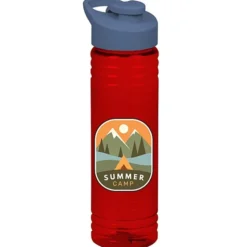 Halcyon Water Bottle with Flip Carry Lid - 24 oz - Full Color