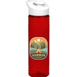 Halcyon Water Bottle with Flip Carry Lid - 24 oz - Full Color