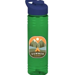 Halcyon Water Bottle with Flip Carry Lid - 24 oz - Full Color