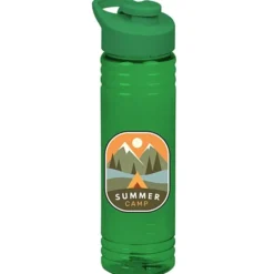 Halcyon Water Bottle with Flip Carry Lid - 24 oz - Full Color