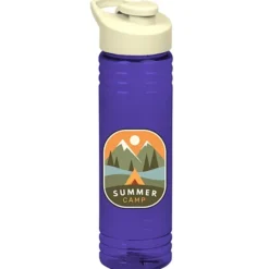Halcyon Water Bottle with Flip Carry Lid - 24 oz - Full Color