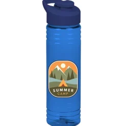 Halcyon Water Bottle with Flip Carry Lid - 24 oz - Full Color