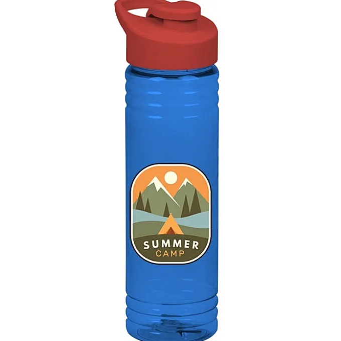 Halcyon Water Bottle with Flip Carry Lid - 24 oz - Full Color