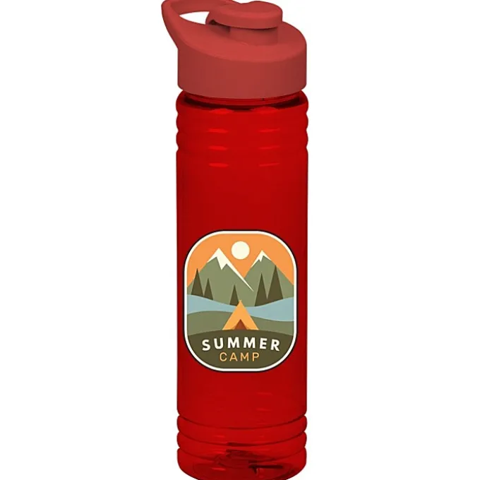 Halcyon Water Bottle with Flip Carry Lid - 24 oz - Full Color