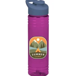 Halcyon Water Bottle with Flip Carry Lid - 24 oz - Full Color