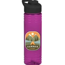 Halcyon Water Bottle with Flip Carry Lid - 24 oz - Full Color