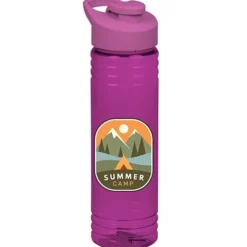 Halcyon Water Bottle with Flip Carry Lid - 24 oz - Full Color