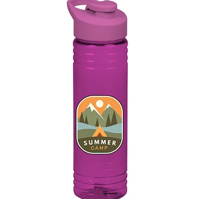 Halcyon Water Bottle with Flip Carry Lid - 24 oz - Full Color