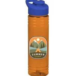 Halcyon Water Bottle with Flip Carry Lid - 24 oz - Full Color
