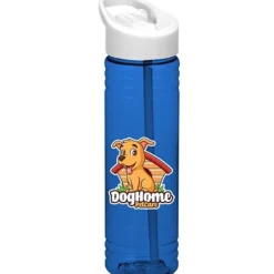 Halcyon Water Bottle with Flip Straw Lid - 24 oz - Full Color