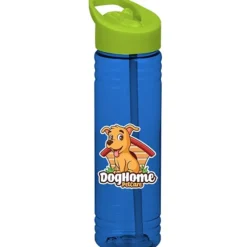 Halcyon Water Bottle with Flip Straw Lid - 24 oz - Full Color