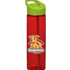 Halcyon Water Bottle with Flip Straw Lid - 24 oz - Full Color