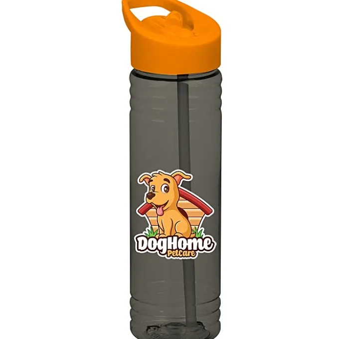 Halcyon Water Bottle with Flip Straw Lid - 24 oz - Full Color