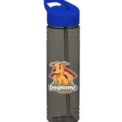 Halcyon Water Bottle with Flip Straw Lid - 24 oz - Full Color