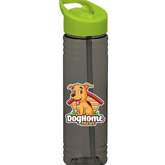 Halcyon Water Bottle with Flip Straw Lid - 24 oz - Full Color