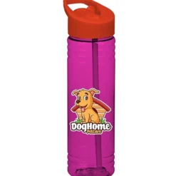 Halcyon Water Bottle with Flip Straw Lid - 24 oz - Full Color