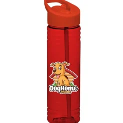 Halcyon Water Bottle with Flip Straw Lid - 24 oz - Full Color