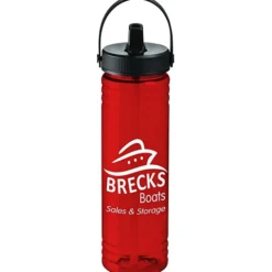 Halcyon Water Bottle with Folding Flip Straw Lid - 24 oz.