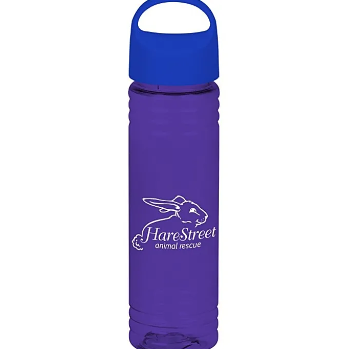 Halcyon Water Bottle with Oval Crest Lid - 24 oz