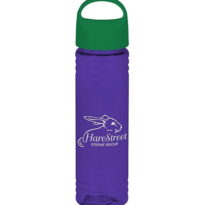 Halcyon Water Bottle with Oval Crest Lid - 24 oz