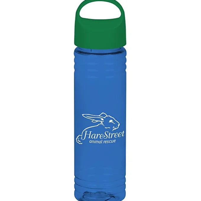 Halcyon Water Bottle with Oval Crest Lid - 24 oz