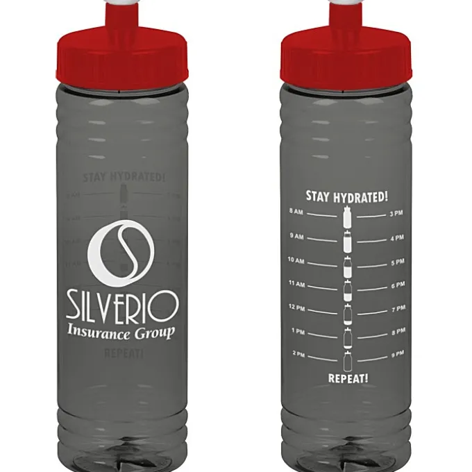 Halcyon Water Bottle with Stay Hydrated Graphics - 24 oz