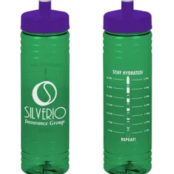 Halcyon Water Bottle with Stay Hydrated Graphics - 24 oz