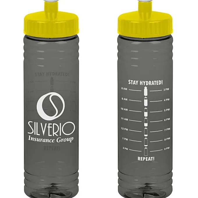 Halcyon Water Bottle with Stay Hydrated Graphics - 24 oz